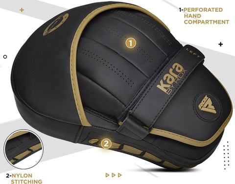 RDX F6 Kara Pad de mise au point de boxe incurvé