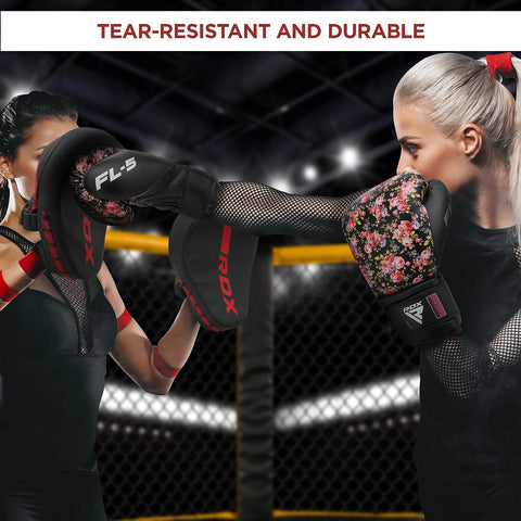 RDX FL5 Gants de Boxe Florals pour Femmes