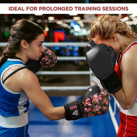 RDX FL5 Gants de Boxe Florals pour Femmes