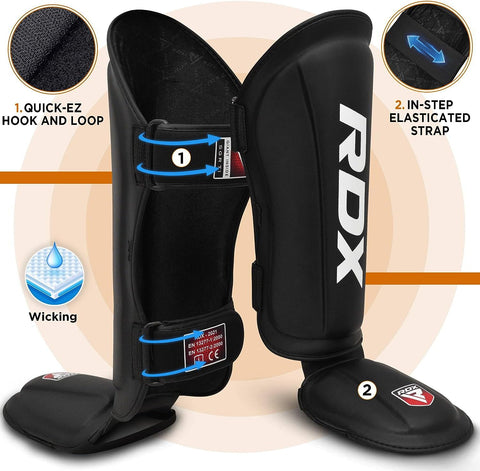 RDX T1 Protège-tibias en cuir