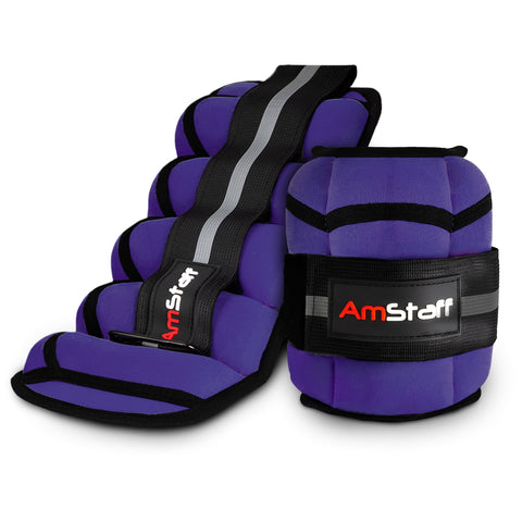 AmStaff Fitness Adjustable Ankle Weights - Pair