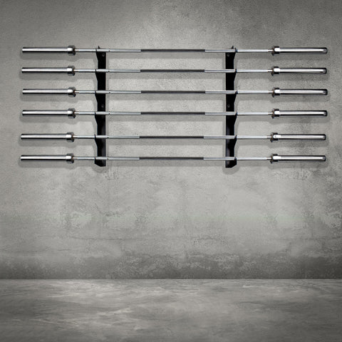 AmStaff Fitness TR305B Support de rangement pour barres de montage mural