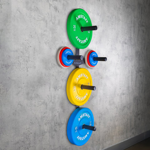 Rangement mural pour plaques AmStaff Fitness