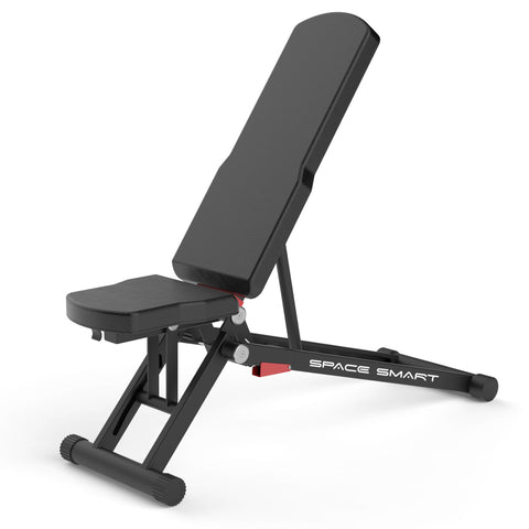 SpaceSmart Folding Adjustable Weight Bench
