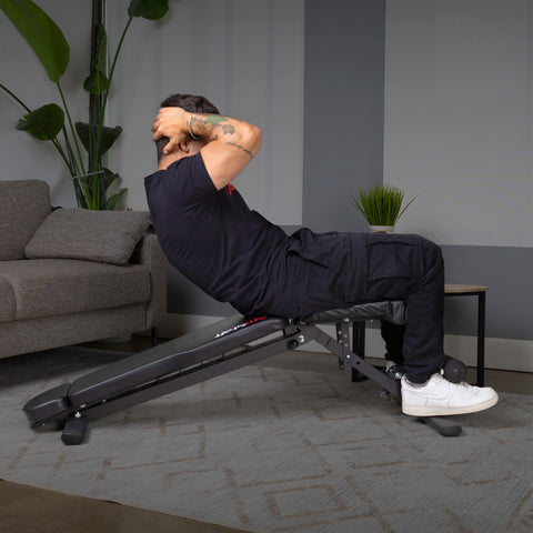 Banc de fitness pliable et réglable AmStaff