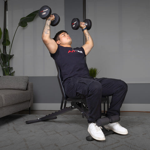 Banc de fitness pliable et réglable AmStaff