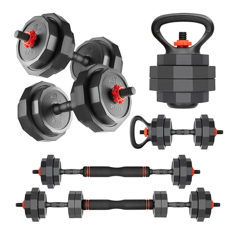 AmStaff 3-in-1 Adjustable Weight Set - 42lbs