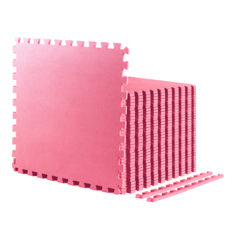 Pink Heavy-Duty Interlocking Foam Mat
