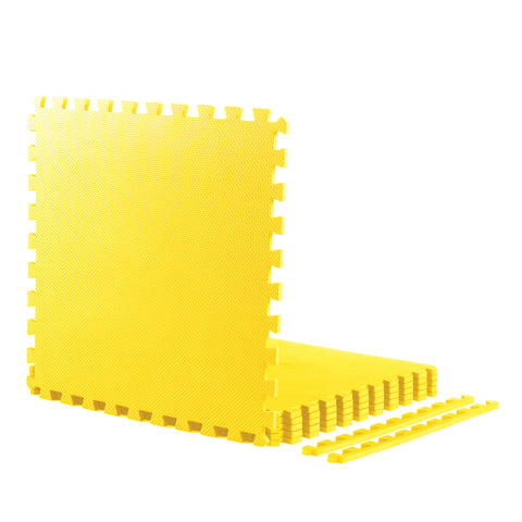 Yellow Heavy-Duty Interlocking Foam Mat