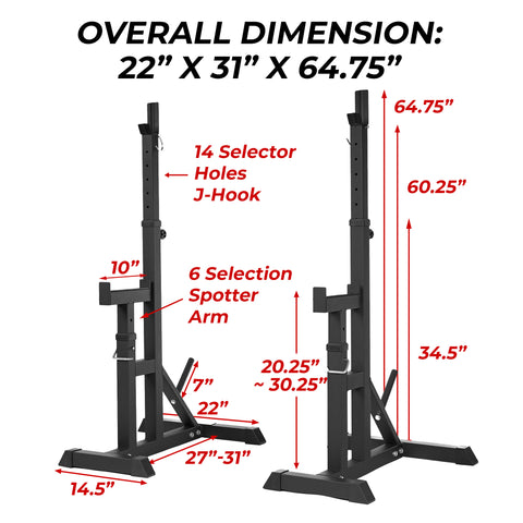 AmStaff TR310A Squat Stands