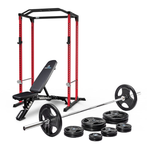 AmStaff Fitness PR100 Power / Squat Rack Premium Sales Bundle