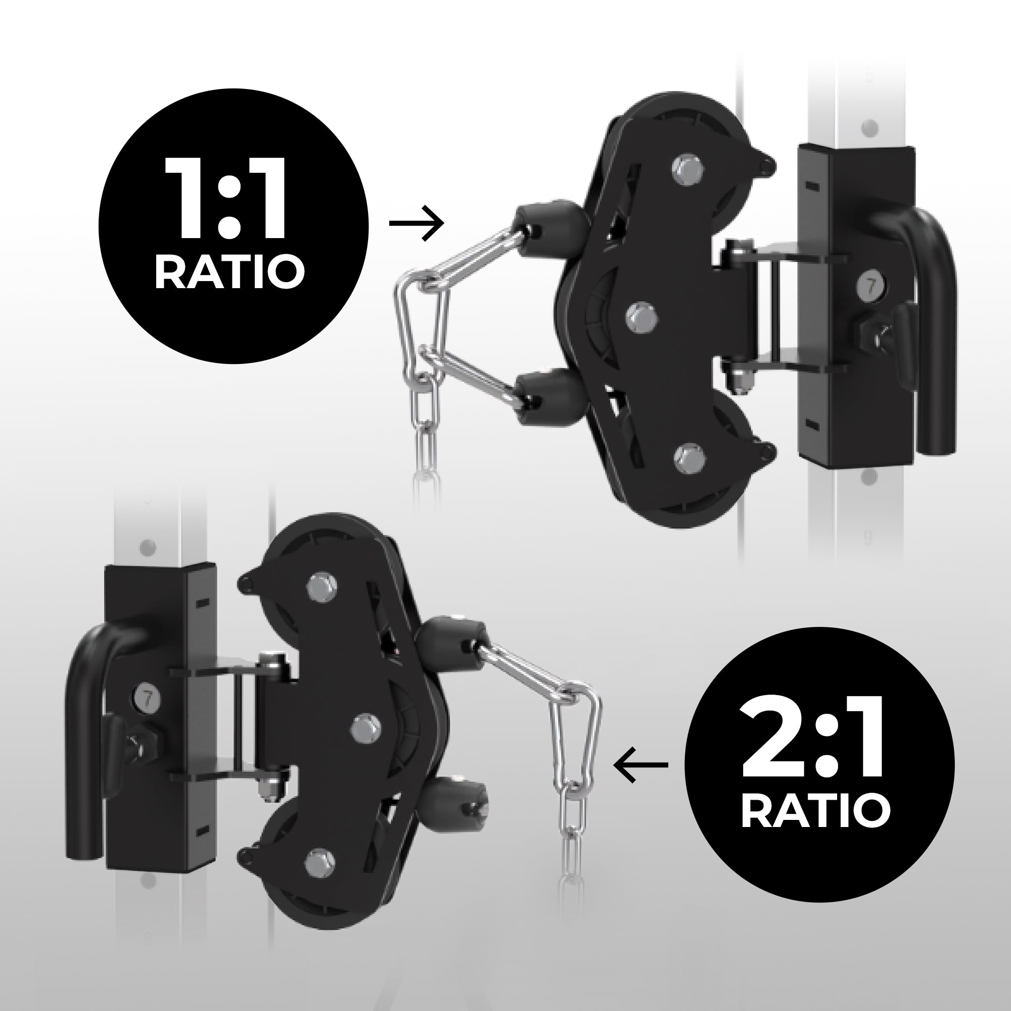Interchangeable Pulley Ratio