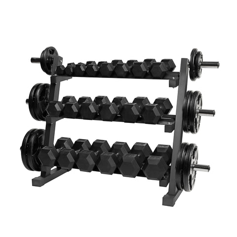 AmStaff Fitness TR099 Dumbbell and Weight Plate Racks 60 Inch