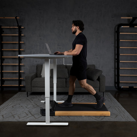 Tapis de course/tapis de marche en bois AmStaff Fitness sous le bureau