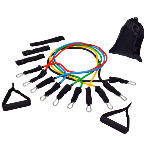 Resistance Bands Exercise Tubes for P90X-11 PCS Set - Fitness Avenue