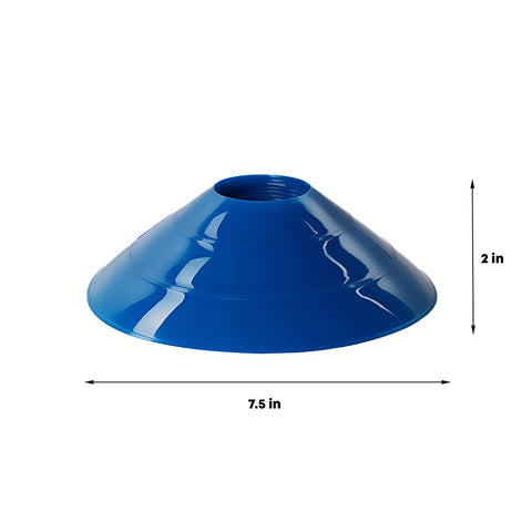 50 Multi-colour Field Marker Cones/Discs