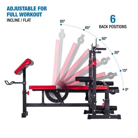 AmStaff Fitness DF-1323 Multifunctional Press Bench