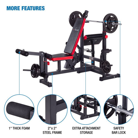 AmStaff Fitness DF-1323 Multifunctional Press Bench