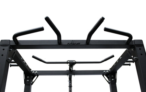 AmStaff Fitness 370 Commercial Power / Squat Rack with Lat/Pull Down Attachment