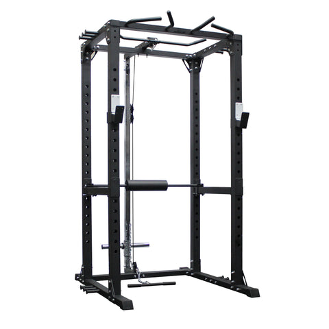 AmStaff Fitness 370 Commercial Power / Squat Rack with Lat/Pull Down Attachment