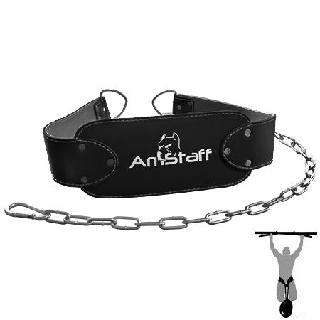 AmStaff Fitness Ceinture dip en cuir