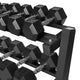 AmStaff TR007 3-Tier Commercial Dumbbell Rack Feature 40 Inch