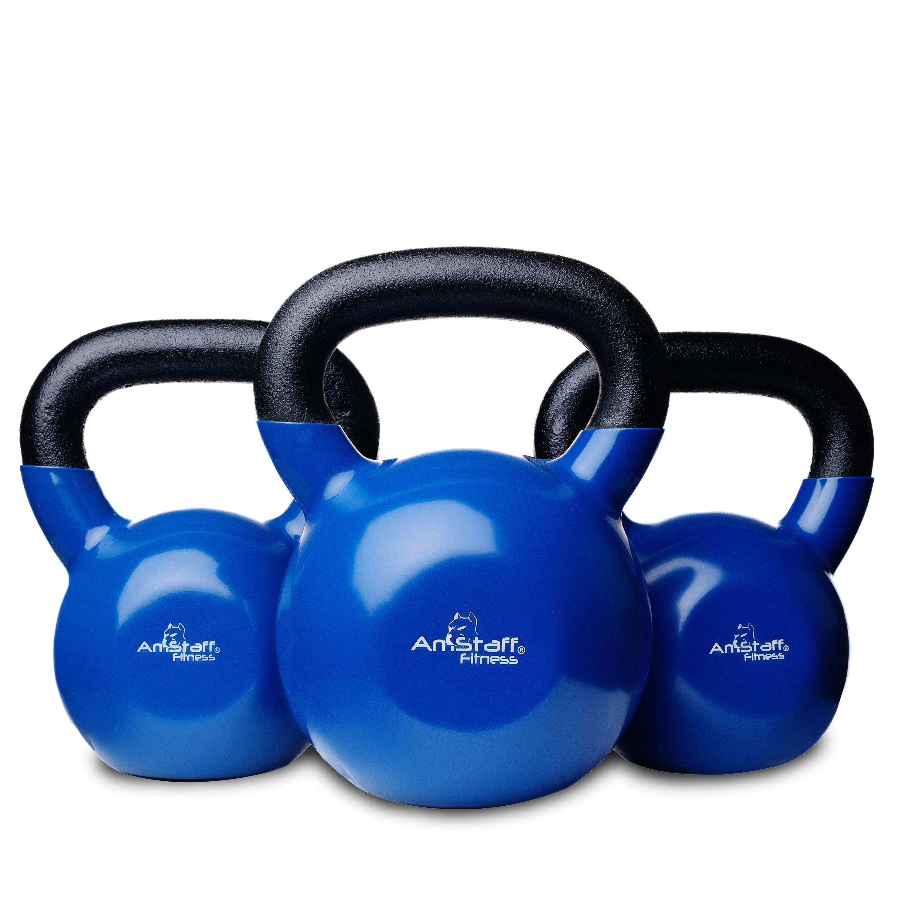 Kettlebell Titan Fitness 75 LB (34 Kg) Ghisa Fusione Unica – Base Piatta Per Allenamento