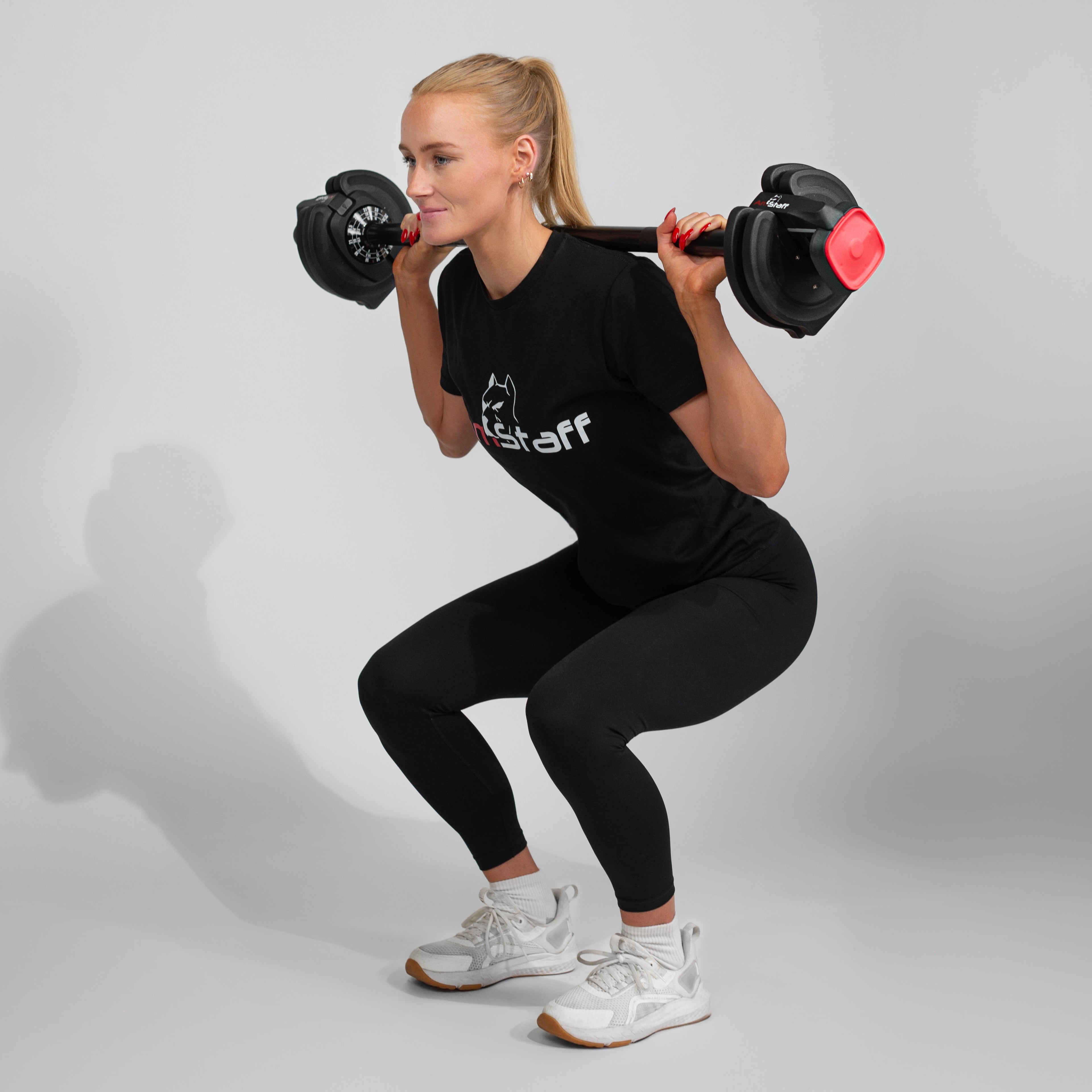 Haltère Réglable 2 En 1 Barre D'haltère Modulable Avec 16 Poids De 2 Kg à 40 Kg, Noir - Toute l Haltère Réglable 2 En 1 Barre D'haltère Modulable Avec 16 Poids De 2 Kg à 40 Kg, Noir - Toute l