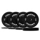 AmStaff Fitness Black Bumper Plates