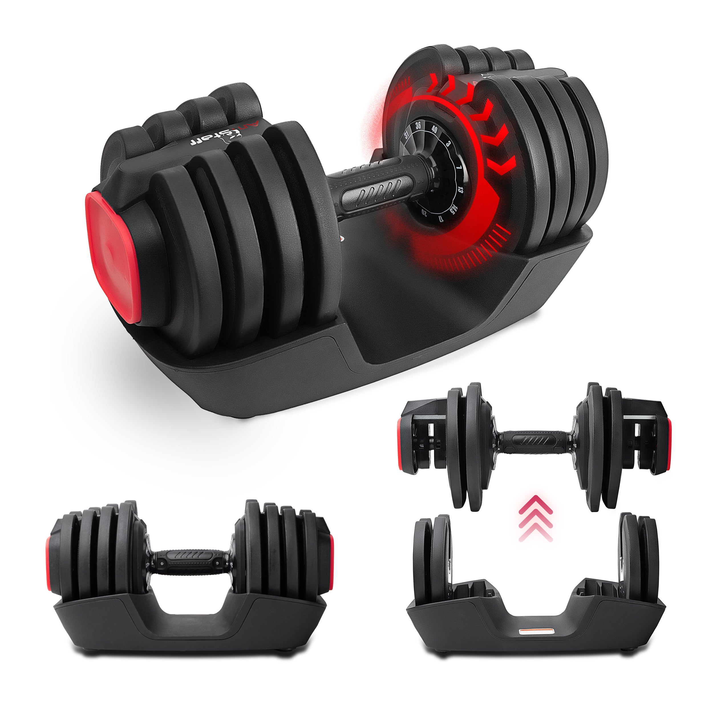 Haltères réglables 24 kg (2 pièces) - 12 poids ajustables avec poignée rotative NEOLYMP Haltères réglables 24 kg (2 pièces) - 12 poids ajustables avec poignée rotative NEOLYMP