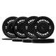 AmStaff Fitness Black Bumper Plates