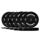 AmStaff Fitness Black Bumper Plates