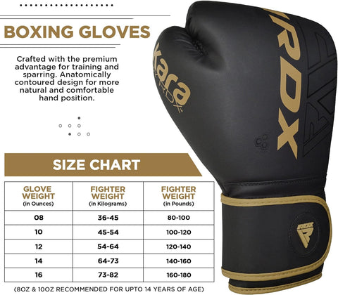 RDX F6 Kara Matte Boxing Training Gloves