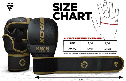 GANTS DE MMA SPARRING F6 KARA RDX - NOIR/BLANC