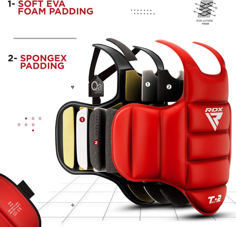 RDX T2 Protection de Plastron de Karaté
