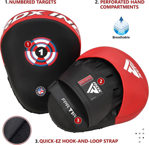 RDX T1 Curved Boxing Focus Mitts