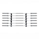 AmStaff Fitness TR305B Support de rangement pour barres de montage mural