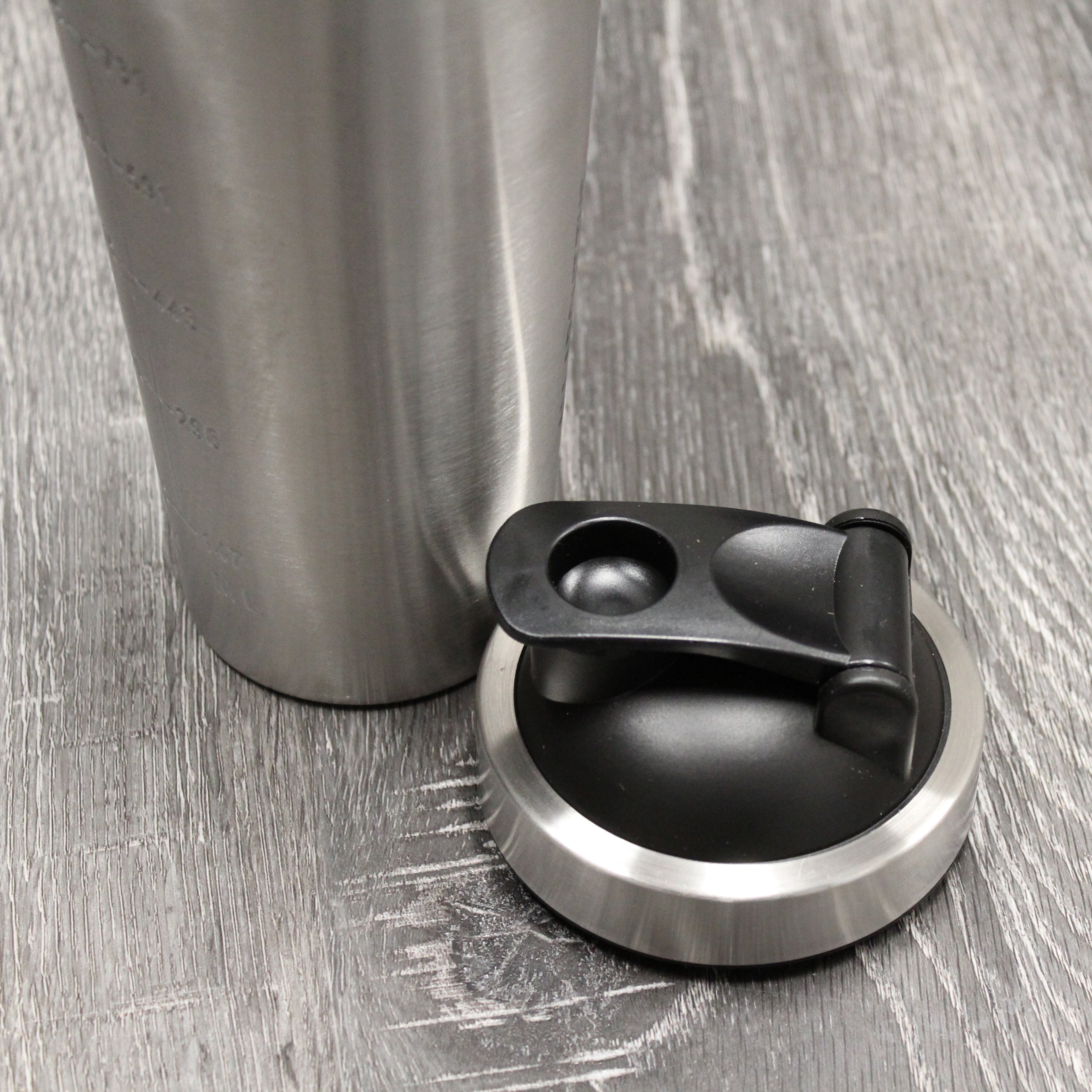 AmStaff Fitness Bouteille Shaker en Acier Inoxydable - Noir