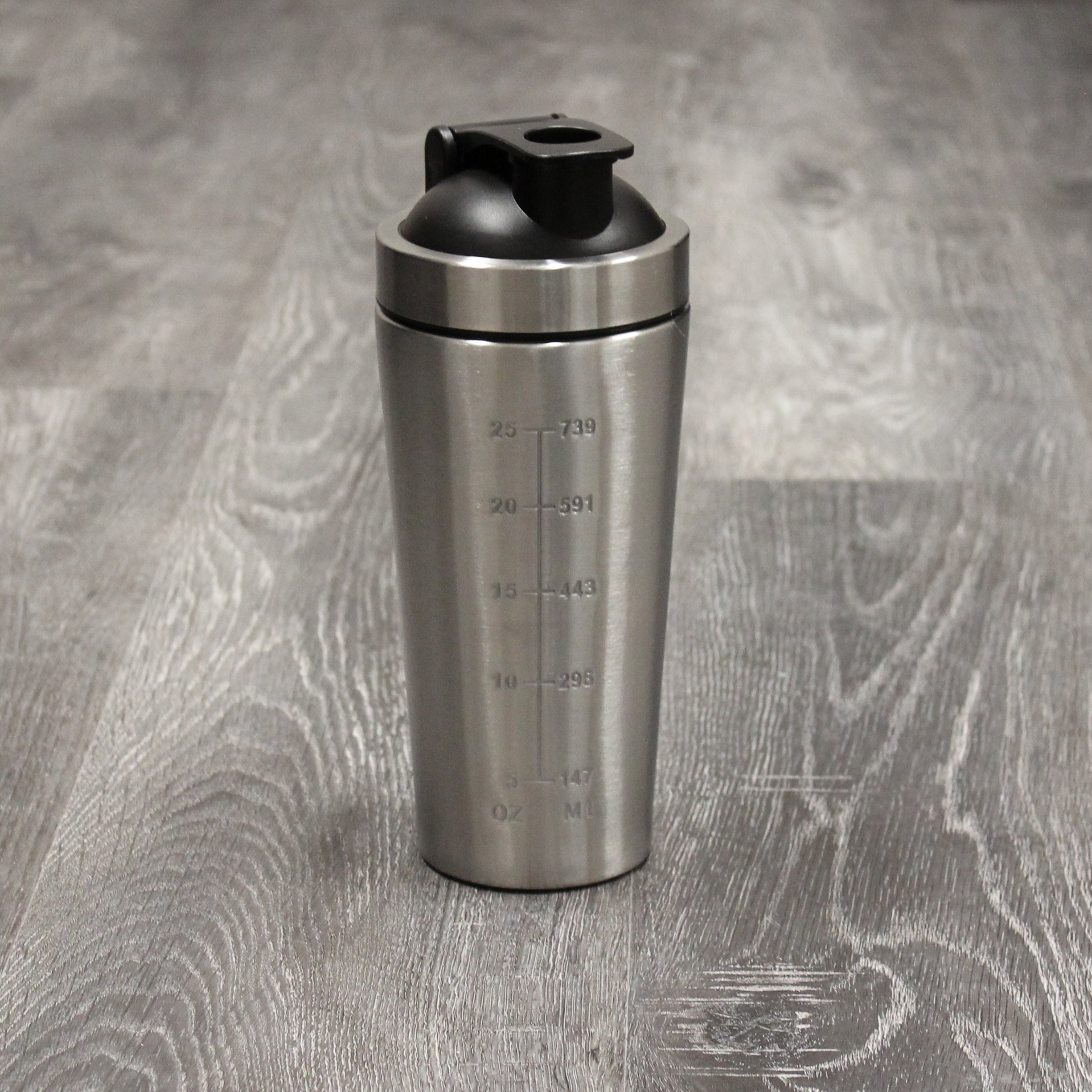 AmStaff Fitness Bouteille Shaker en Acier Inoxydable - Noir
