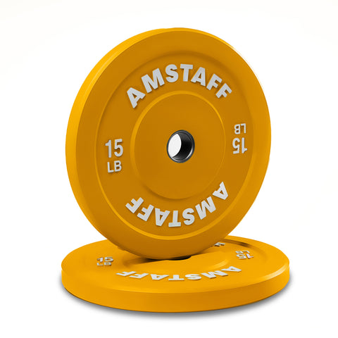 AmStaff Fitness Coloured Bumper Plates