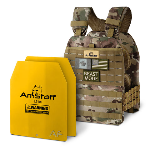 AmStaff Fitness Tactical Weighted Vest