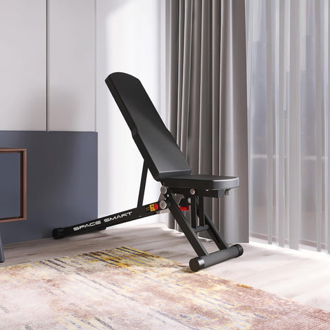 SpaceSmart Folding Adjustable Weight Bench