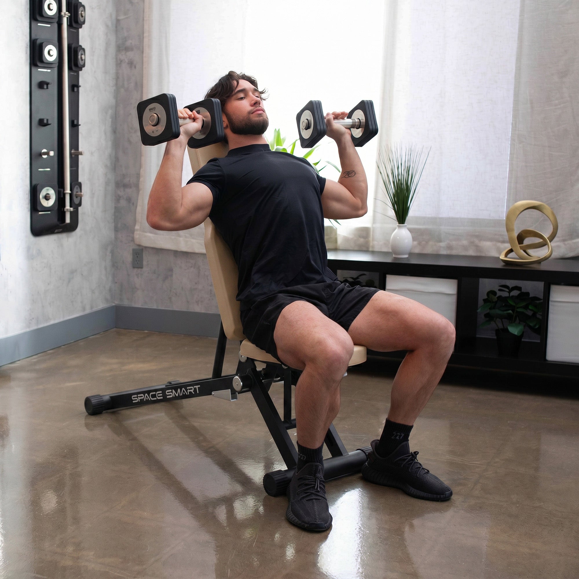 Banc de musculation pliable et réglable SpaceSmart