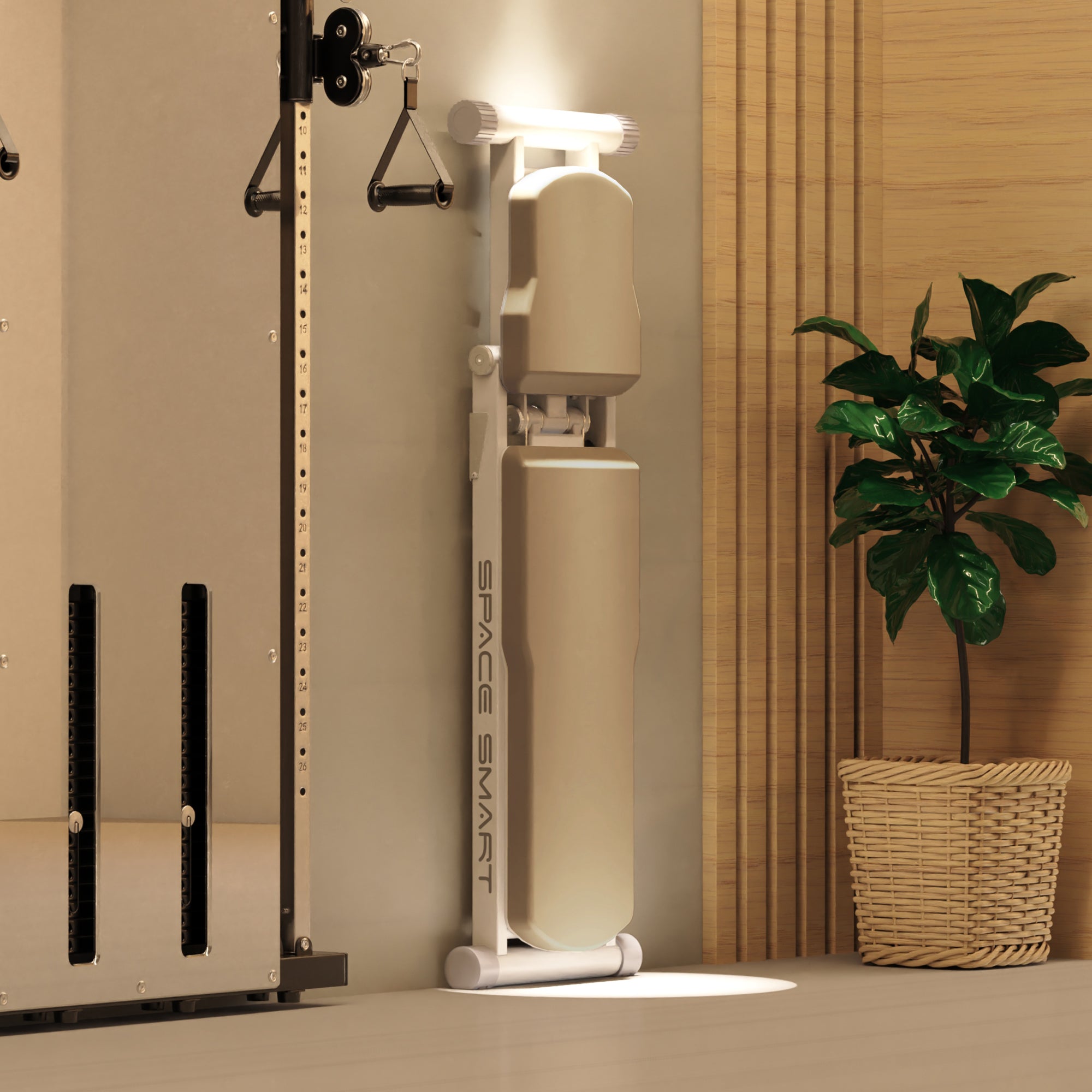 Banc de musculation pliable et réglable SpaceSmart
