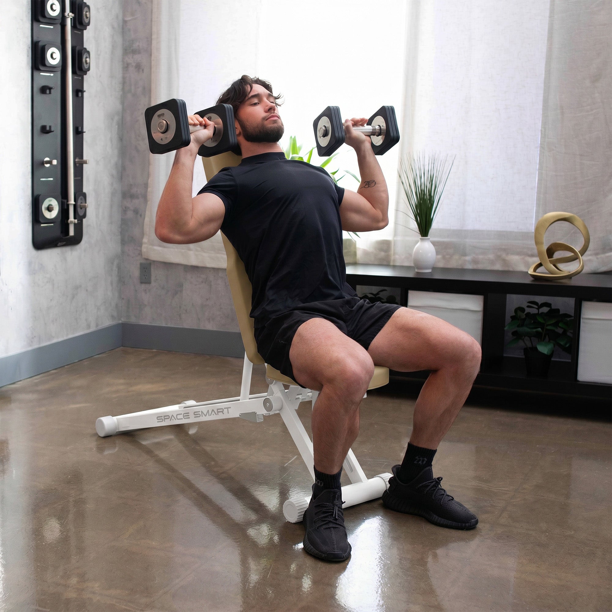 Banc de musculation pliable et réglable SpaceSmart