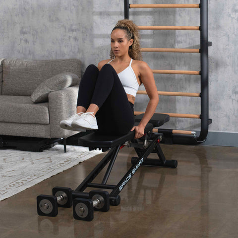 SpaceSmart Folding Adjustable Weight Bench