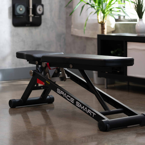 SpaceSmart Folding Adjustable Weight Bench