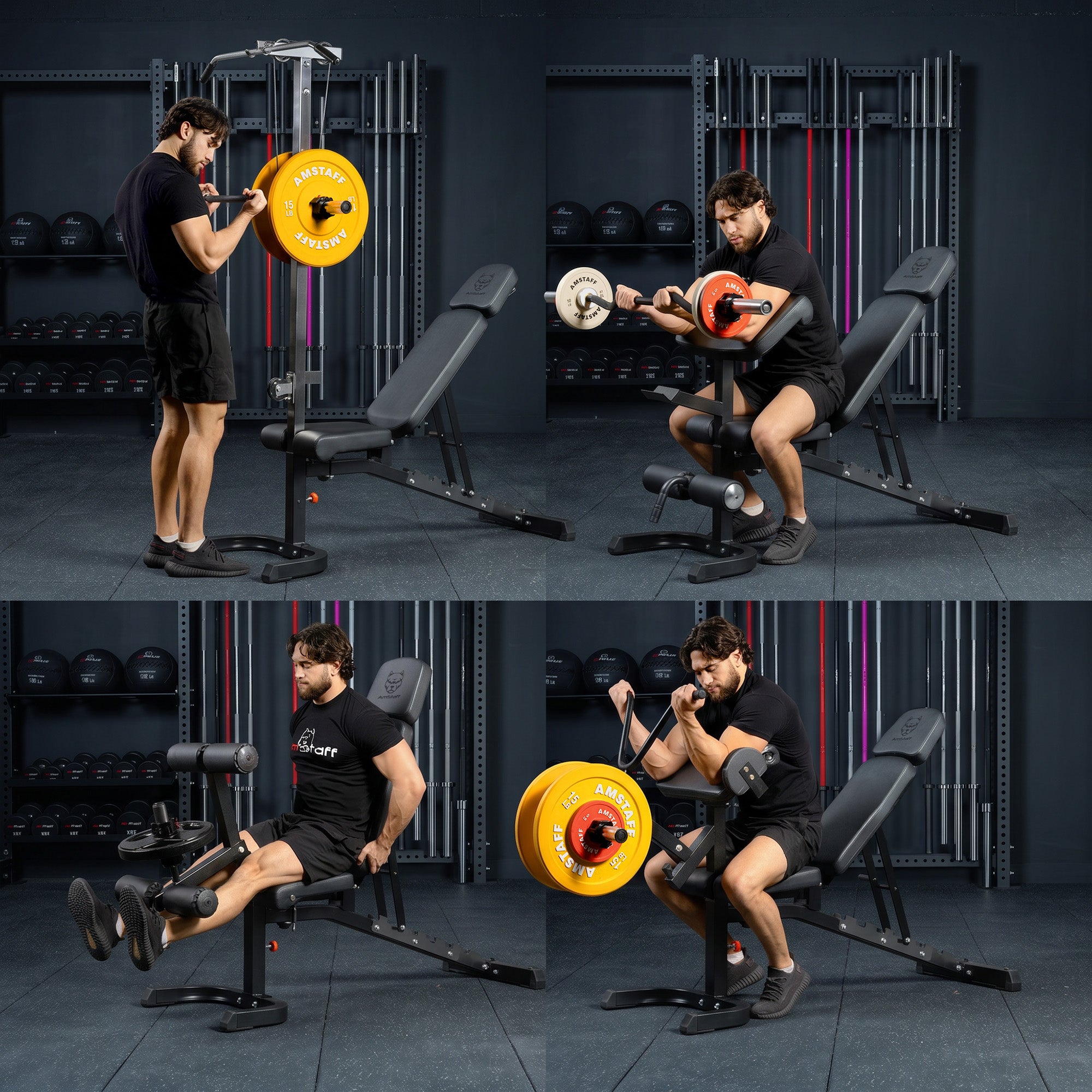 Banc réglable AmStaff Fitness AF-2200