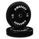 AmStaff Fitness Black Bumper Plates