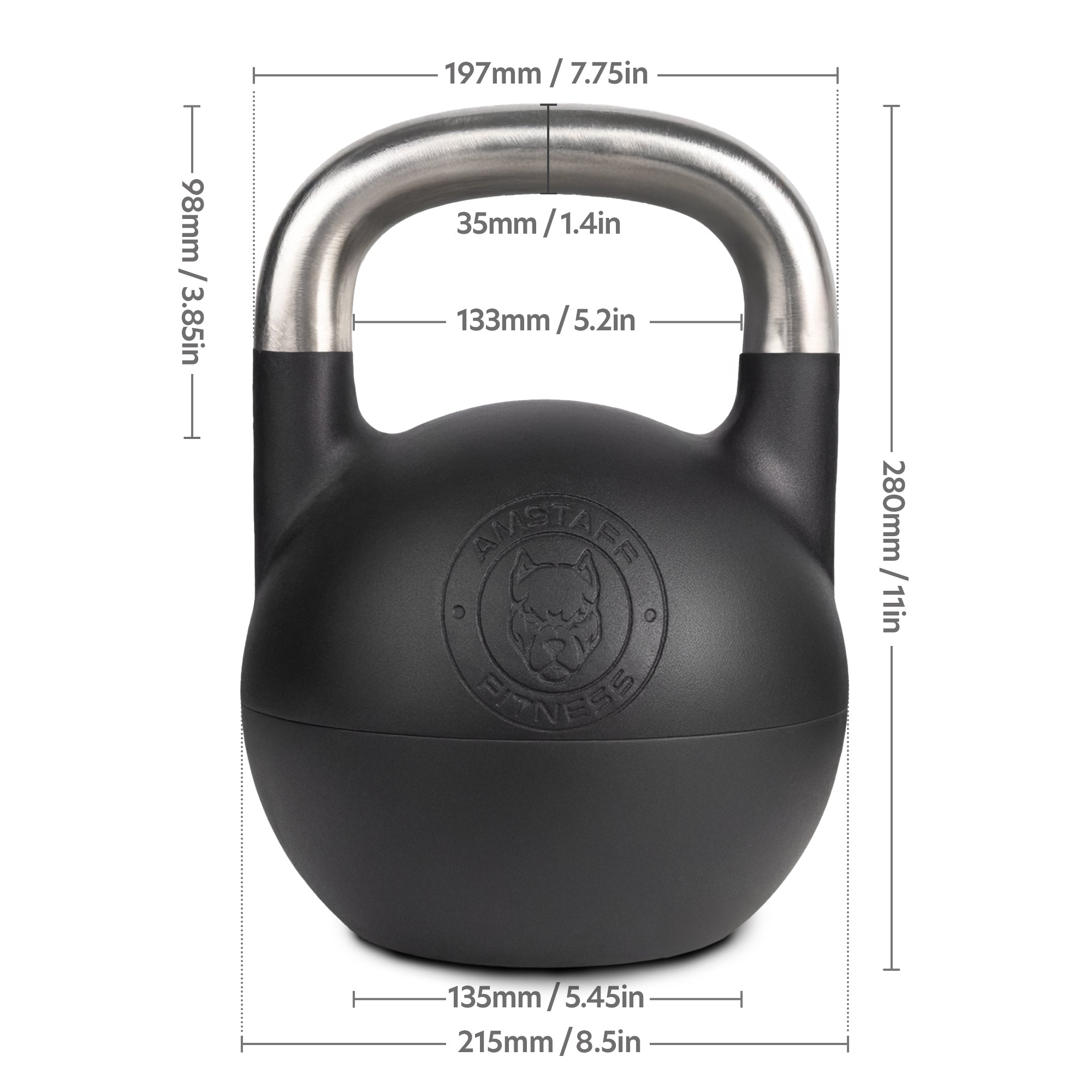 AmStaff Fitness Adjustable Competition Kettlebell